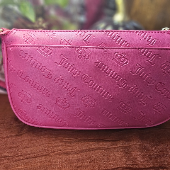 Juicy Couture Hot Pink Embossed Shoulder Bag - Picture 2 of 7